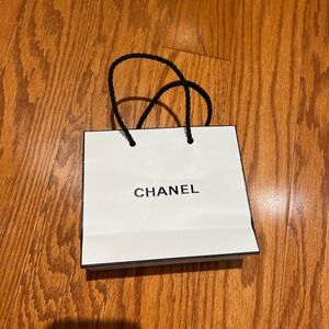 Chanel Classic White and Black Tote